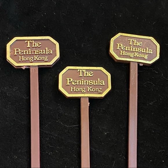 Vintage Lot of 6, Hong Kong, Swizzle Sticks/Stirrer Sticks - Picture 3 of 10